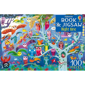 Usborne Night Time Book & Jigsaw Puzzle 100 Pieces